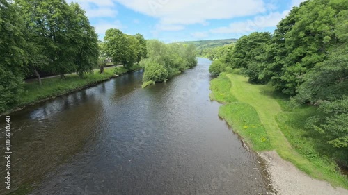 River Tweed in Scotland near Peebles photo