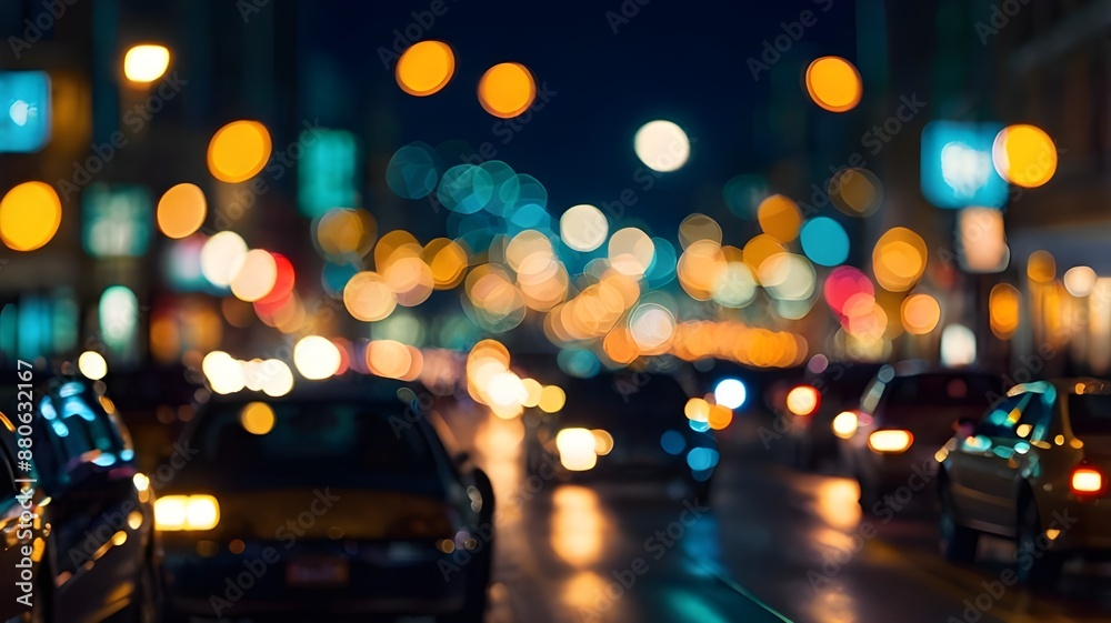 urban nightlife vibes: dynamic city lights and vibrant bokeh background urban nightlife vibes: dynamic city lights and vibrant bokeh background