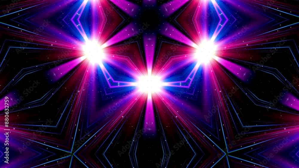 Flowing Neon Lines Loop | Modern Abstract Background Flowing Neon Lines Loop | Modern Abstract Background