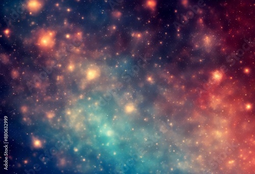 Wallpaper Mural color stars cosmic space background abstract cosmos sky galaxy grunge design retro silhouette pattern Torontodigital.ca