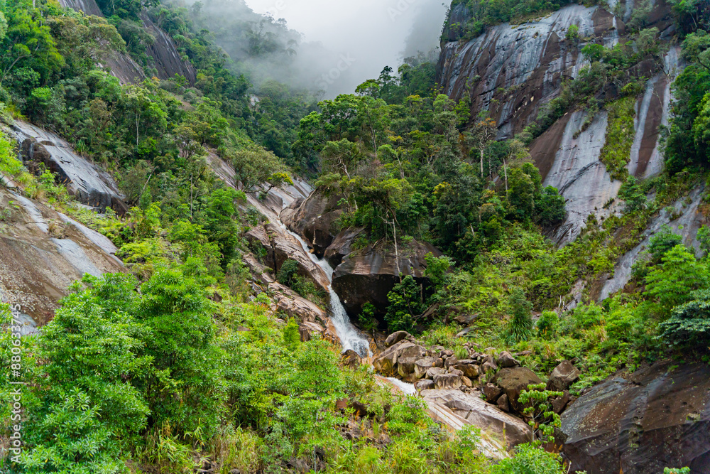 A small waterfall.
High-altitude areas near Dalat in Vietnam. A small waterfall.
High-altitude areas near Dalat in Vietnam.