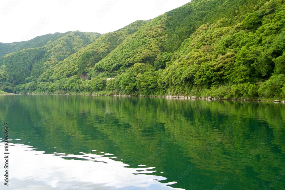 View of the Shimanto River in May View of the Shimanto River in May