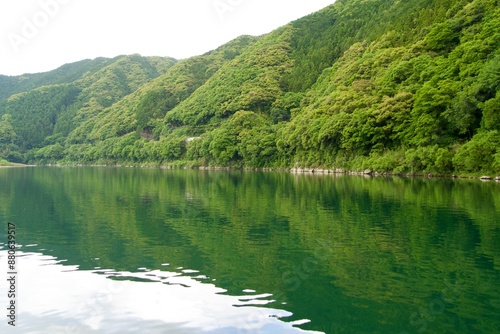 View of the Shimanto River in May