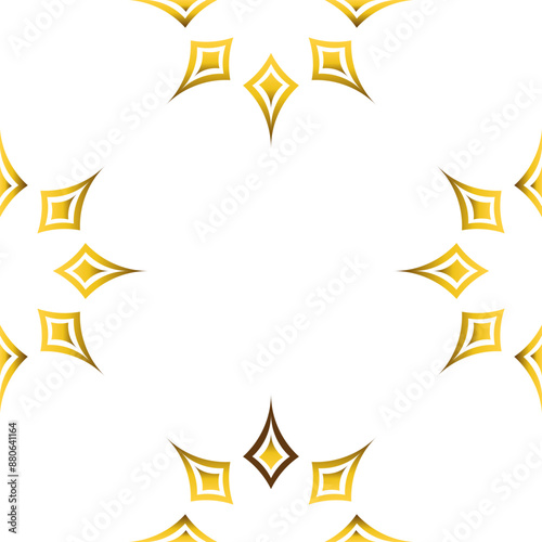 luxury golden geometry frame design