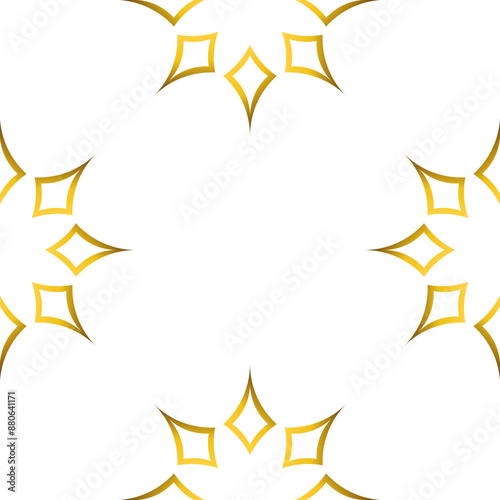 luxury golden geometry frame design