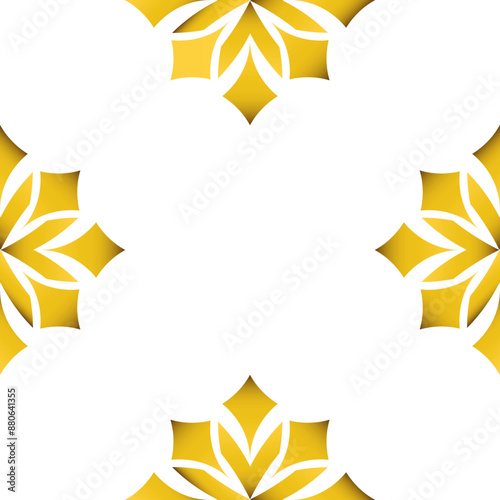 luxury golden geometry frame design