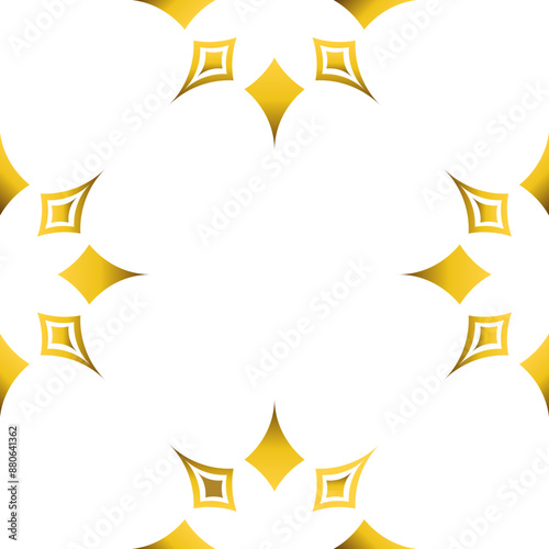 luxury golden geometry frame design