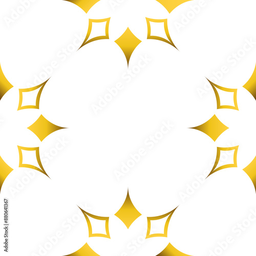 luxury golden geometry frame design