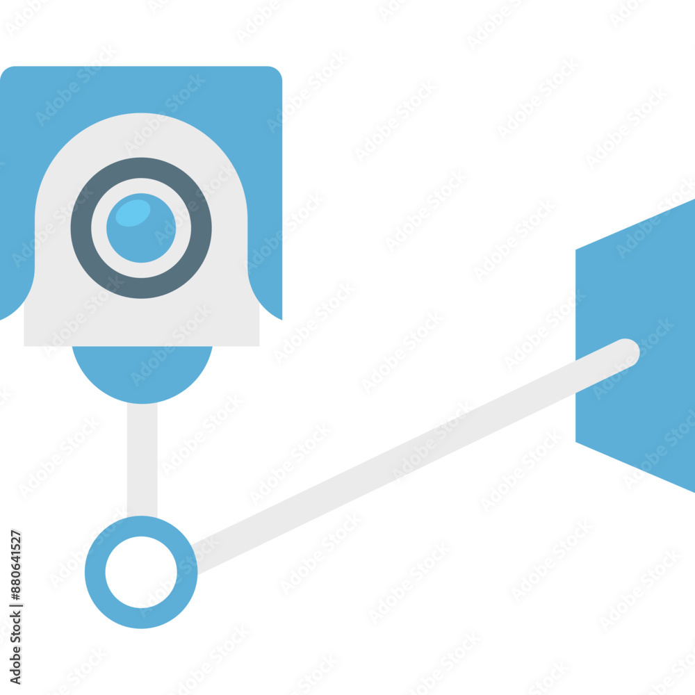 Surveillance vector icon with isolated background in flat style Surveillance vector icon with isolated background in flat style