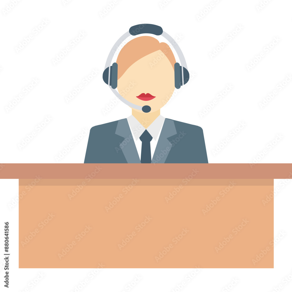 Security Center vector icon with isolated background in flat style Security Center vector icon with isolated background in flat style