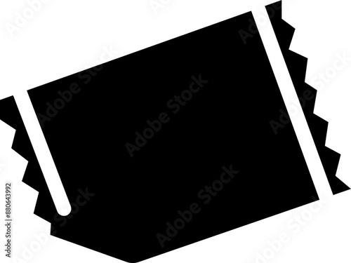 packet soluble powder icon, open paper sachet, soluble medication, thin line web symbol on transparent background, Pour sachet pack powder vector symbol in a black color, Open soluble powder pouch.