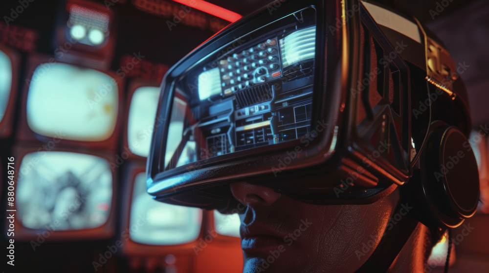 The scene is set in a futuristic environment with a lot of technology The scene is set in a futuristic environment with a lot of technology
