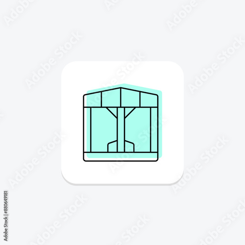 Building Framework color shadow thinline icon , vector, pixel perfect, illustrator file