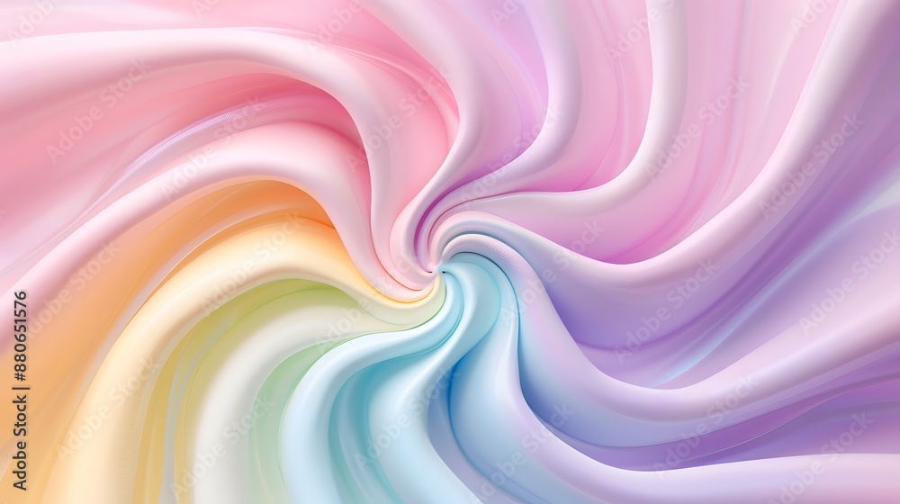 Obraz premium Abstract Swirling Rainbow Background