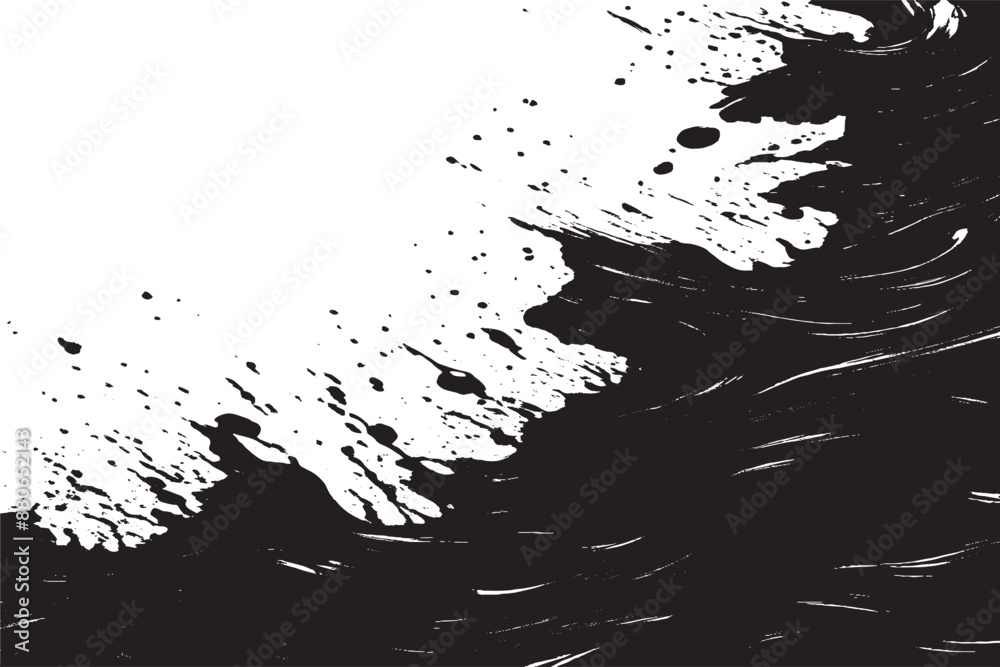 Luxury Black Traced Texture on White Background Luxury Black Traced Texture on White Background
