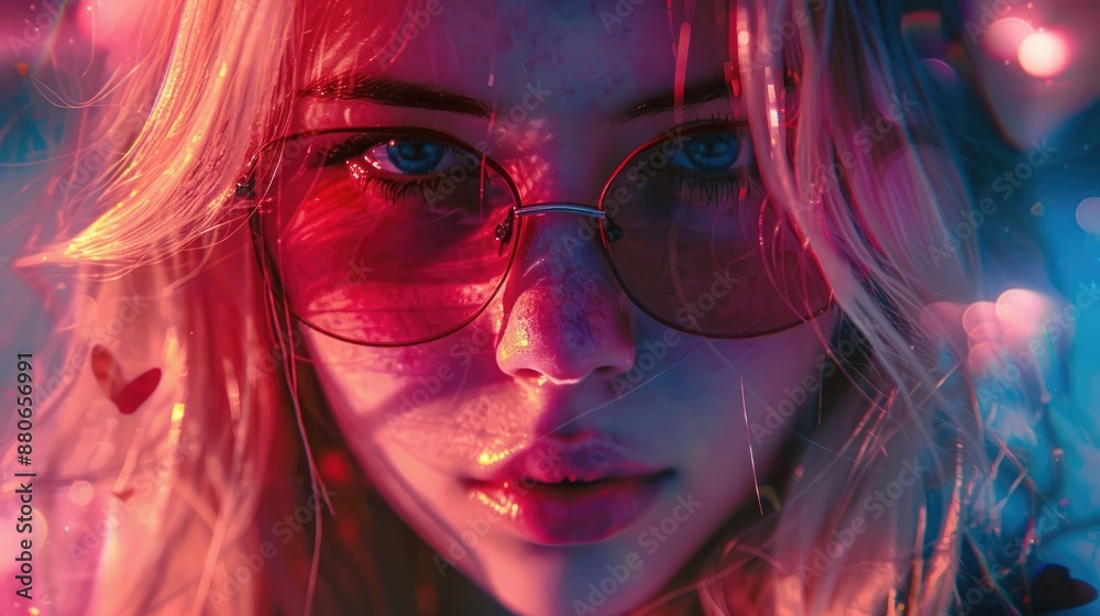 Ombre style young girl Ombre style young girl