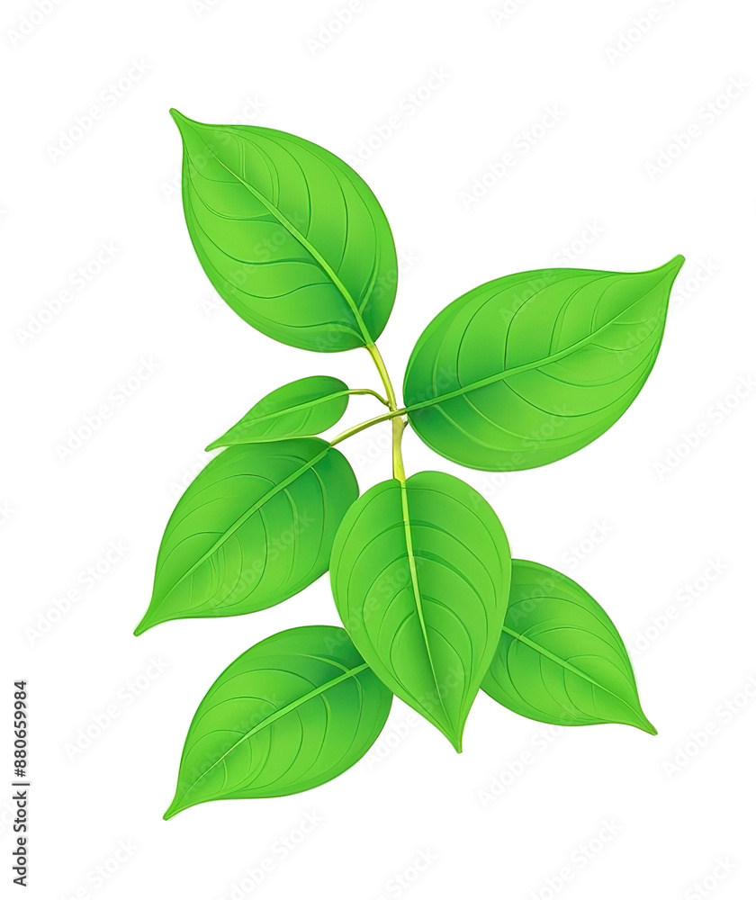 Sprouted green tea leaves. Hand drawn. illustration Vector. Isolated transparent background Sprouted green tea leaves. Hand drawn. illustration Vector. Isolated transparent background