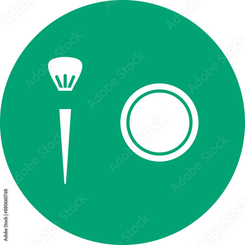 Blush icon glyph circle icon