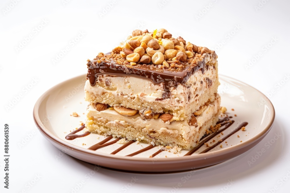 Elegant Double Nut Torte with Rich Creamy Frosting Elegant Double Nut Torte with Rich Creamy Frosting
