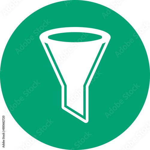 Filter Icon glyph circle icon