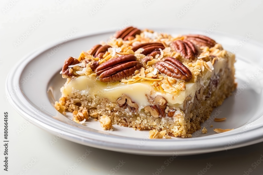 Tropical Coconut Pecan Dream Bars Tropical Coconut Pecan Dream Bars
