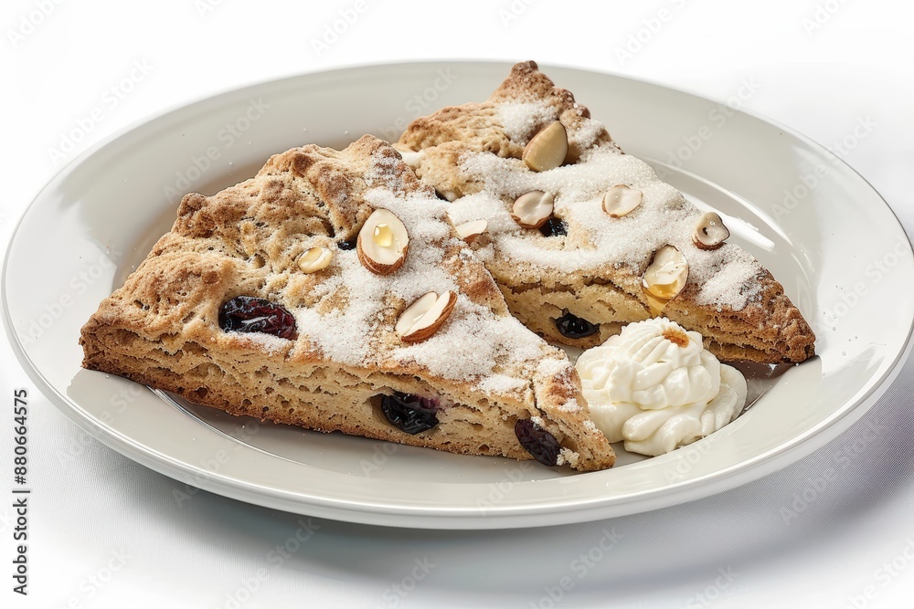 Satisfying Dried Cherry Almond Scones with Sparkling Sugar Crystals Satisfying Dried Cherry Almond Scones with Sparkling Sugar Crystals