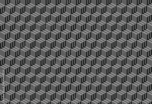 Wallpaper Mural Modern geometric background for business or corporate presentation. Tech seamless ornamental vector pattern for banner design. Tillable grid mesh repeatable technology. Torontodigital.ca