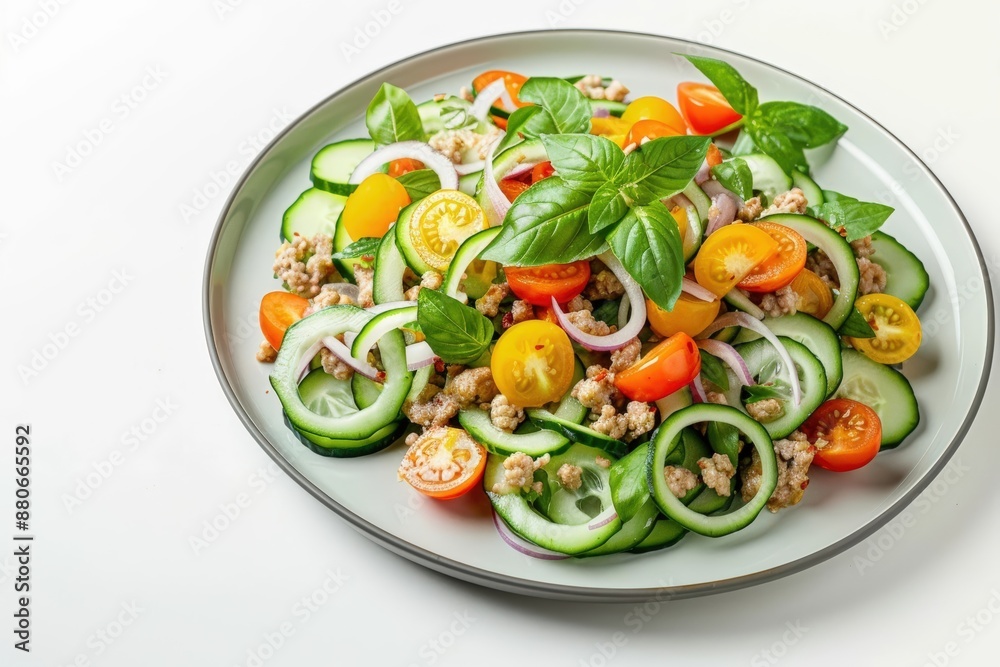 Fresh and Zesty Drunken Cucumber Noodles with Ground Chicken Fresh and Zesty Drunken Cucumber Noodles with Ground Chicken