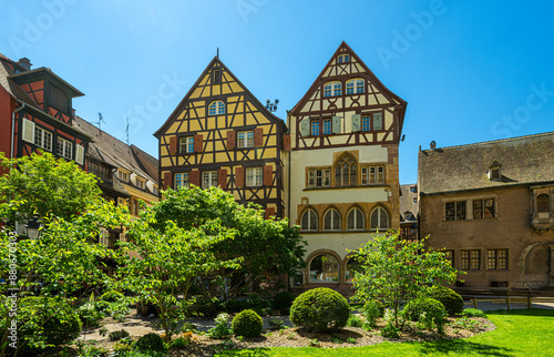 The beautiful old town of Colmar. Alsace, France, Europe photo