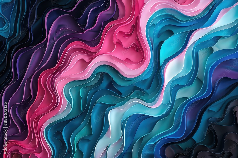 Abstract colorful waves. Abstract colorful waves.