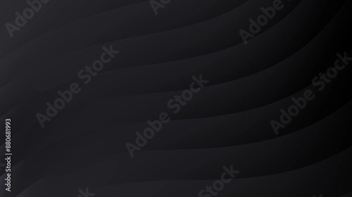 Dark grey gradient background with sleek wavy horizontal lines on a black backdrop. Suitable for graphic design, backgrounds, banners, and presentations.