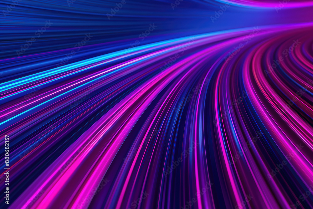 An abstract image featuring vibrant neon pink and blue light trails on a dark background, creating a dynamic sense of speed and motion. An abstract image featuring vibrant neon pink and blue light trails on a dark background, creating a dynamic sense of speed and motion.