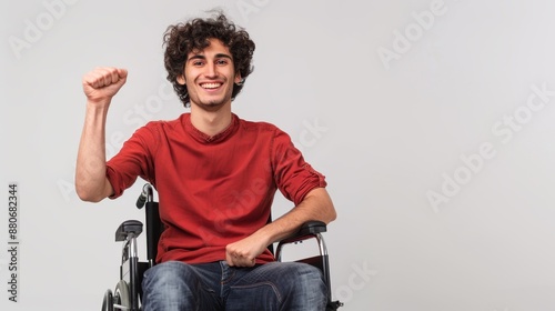 The man in wheelchair © Natali