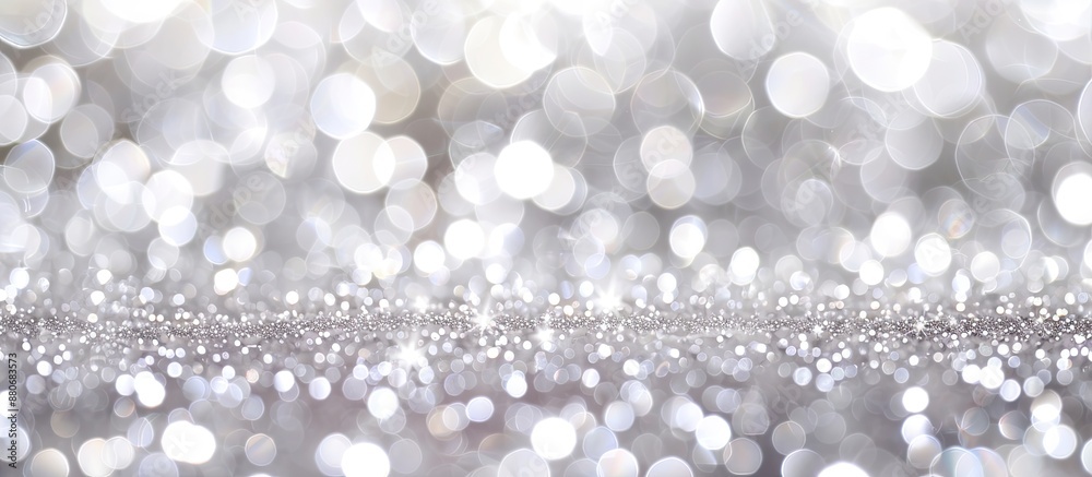 Abstract defocused glitter backdrop with a silver white sparkle bokeh background providing ample copy space image Abstract defocused glitter backdrop with a silver white sparkle bokeh background providing ample copy space image