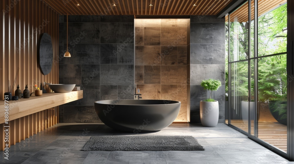 Modern Luxury Bathroom with Clean Design and Elegant Interior Modern Luxury Bathroom with Clean Design and Elegant Interior