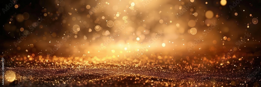 Obraz premium Golden Glitter Background