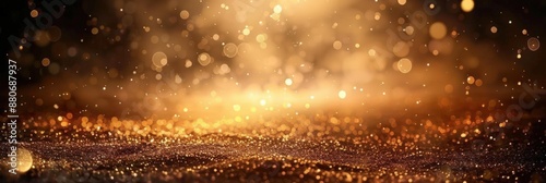 Golden Glitter Background