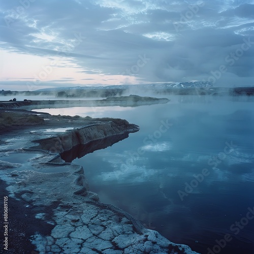 Seecret lagoon hot water, Iceland photo