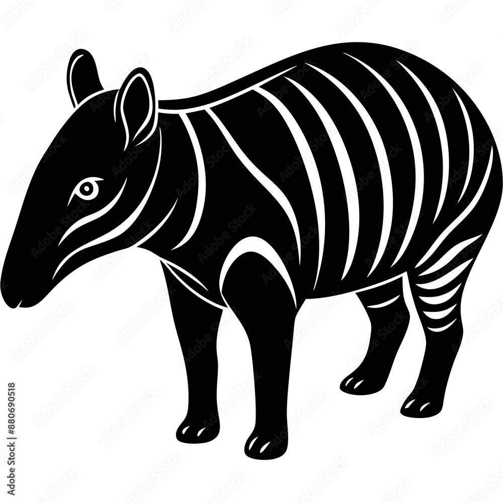 An elegant tapir with smooth curves Latest and Premium Vector Design and illustration An elegant tapir with smooth curves Latest and Premium Vector Design and illustration