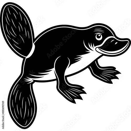 A simple stylized platypus 2 Latest and Premium Vector Design and illustration
