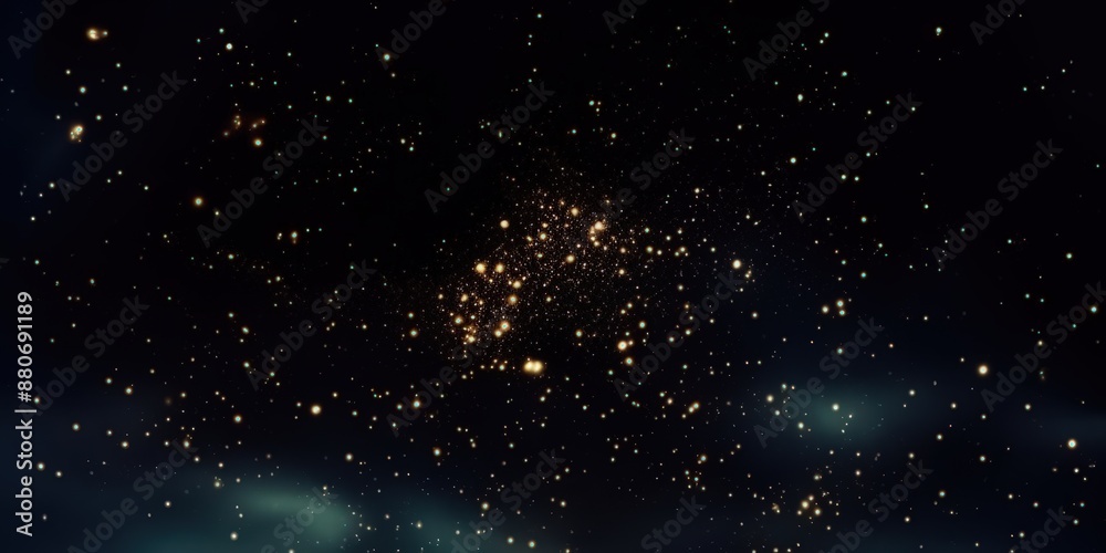 Fototapeta premium Cosmic Night Sky with Glittering Stars