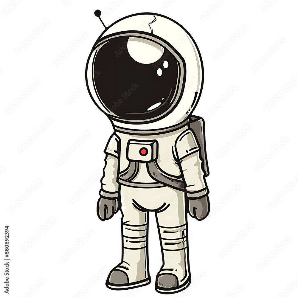 Astronaut Cartoon simple and clean design. Astronaut Cartoon simple and clean design.