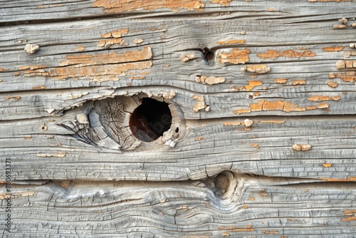 Weathered Wood. Rustic Cedar Background with Grunge Texture and Grain Details