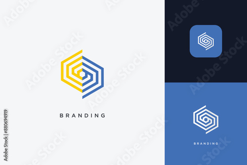 Hexagon Digital Multimedia Brand Logo