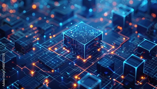 Electronic components, integrated circuit boards, electronic devices. Generated AI