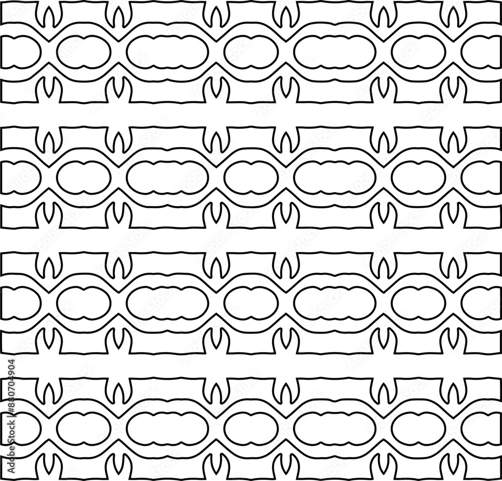 Repeat patterns.Abstract shapes from lines. Vector graphics for design, prints, decoration, cover, textile, digital wallpaper, web background, wrapping paper, clothing, fabric, packaging, cards.