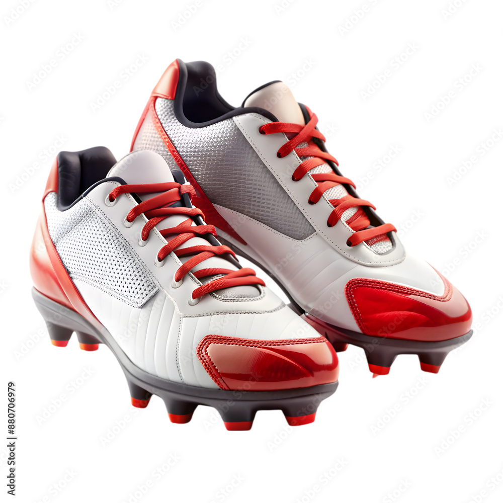 athletic cleats on transparent background athletic cleats on transparent background