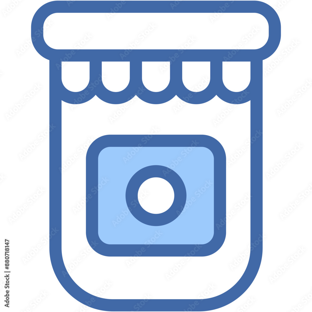 Vector Icon Jam, Food and Restaurant, Conserve, Container, Jar Vector Icon Jam, Food and Restaurant, Conserve, Container, Jar