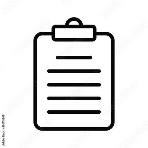 Well designed vector icon of document in modern and trendy style