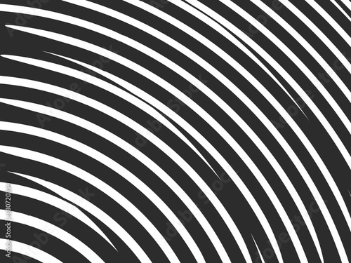 Wallpaper Mural Monochrome black and white curving lines pattern background  Torontodigital.ca